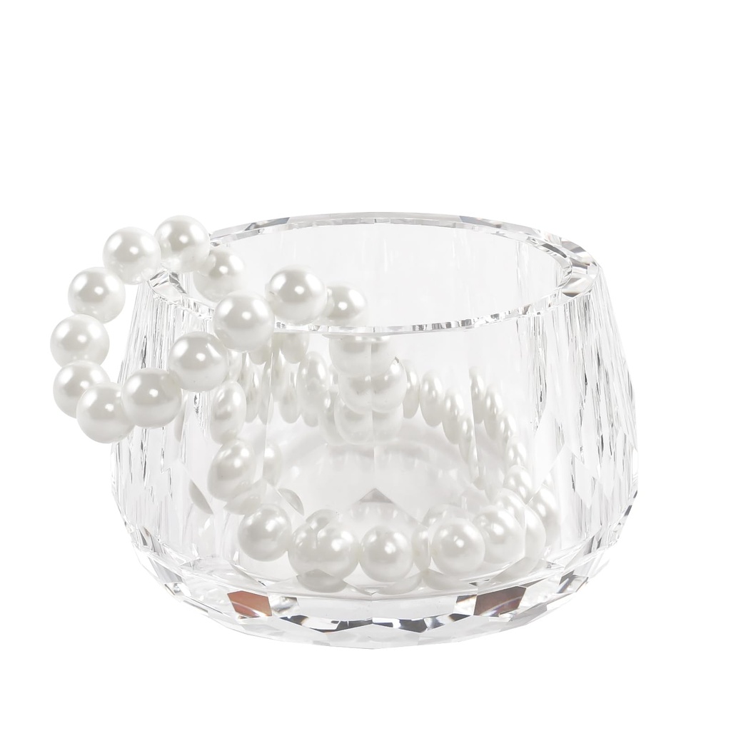 DONOUCLS Crystal Candy Jars, Multi-Use Organiser for Vanity & Kitchen, Containers