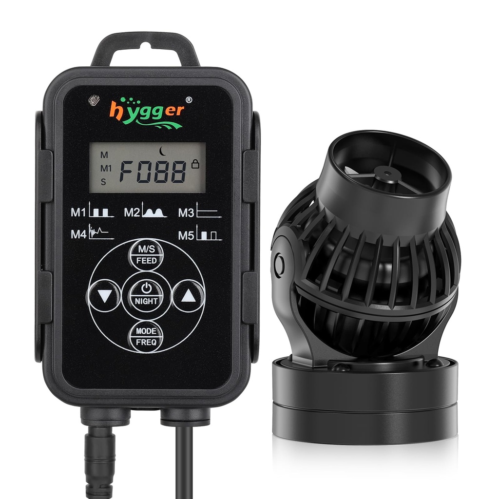 hygger 8300L/H Wave Maker for Aquarium,12W Magnetic Powerhead Aquarium Circulation Pump