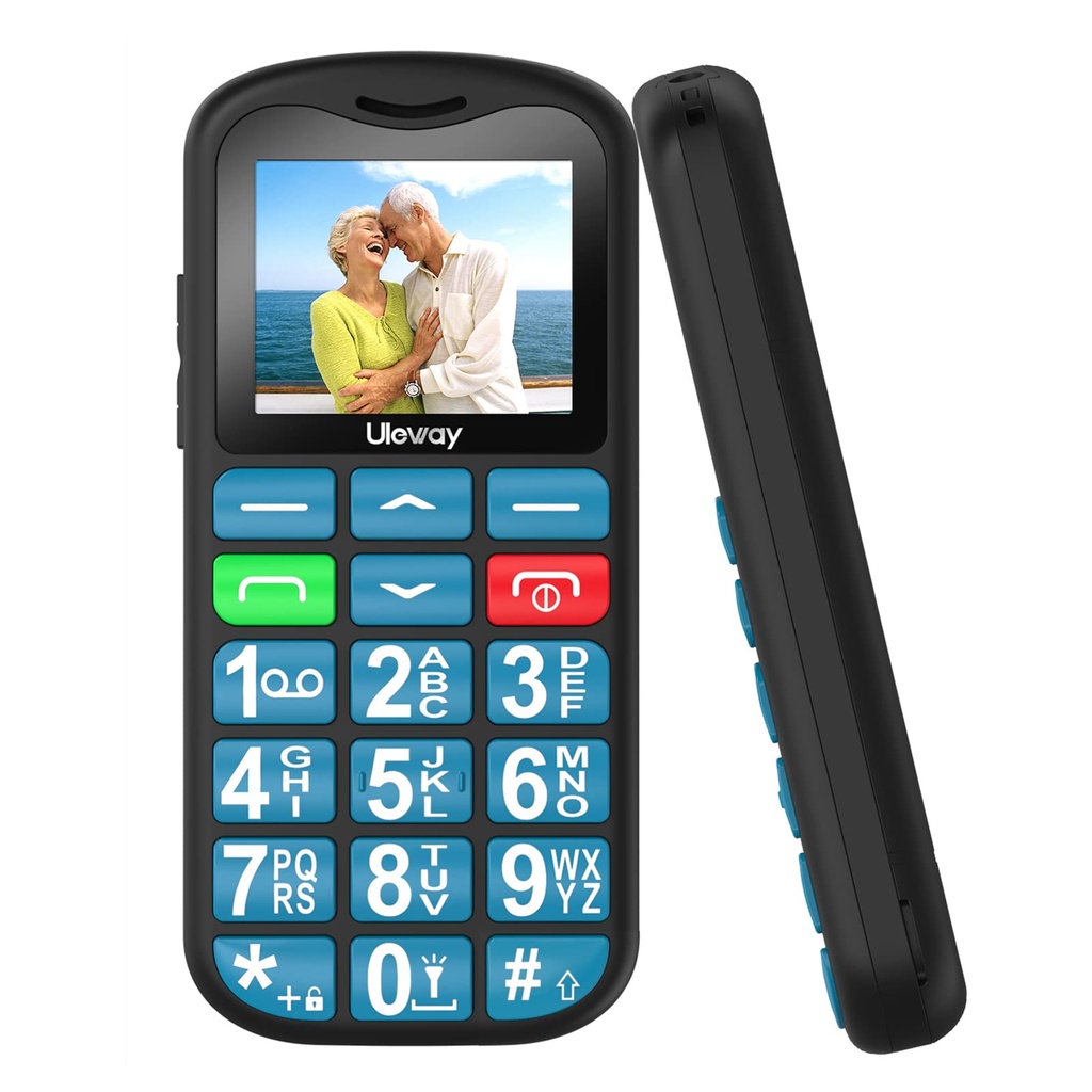 uleway Big Button Mobile Phone for Elderly - Easy to Use Basic Device With SOS EmergencY