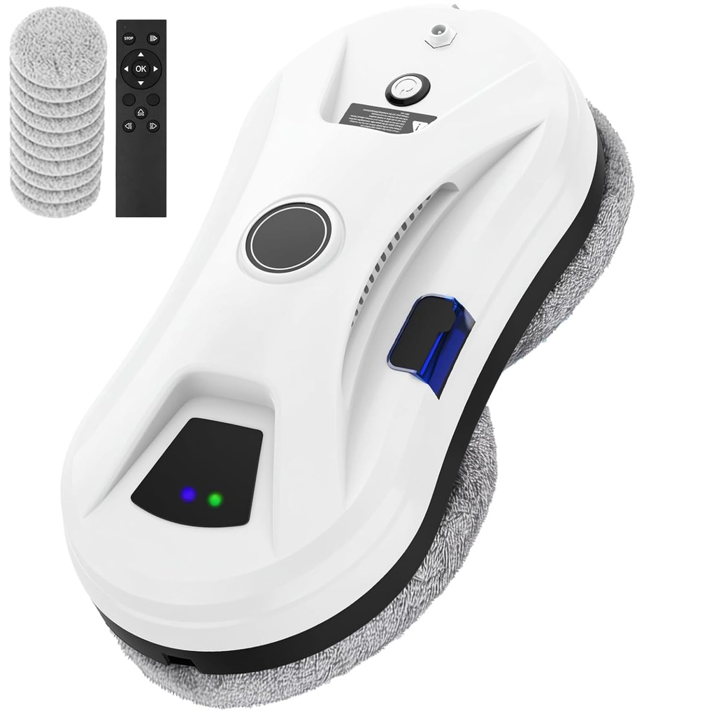 Robot Window Cleaner,5600Pa Window Cleaning Robot with Automatic Spraying System