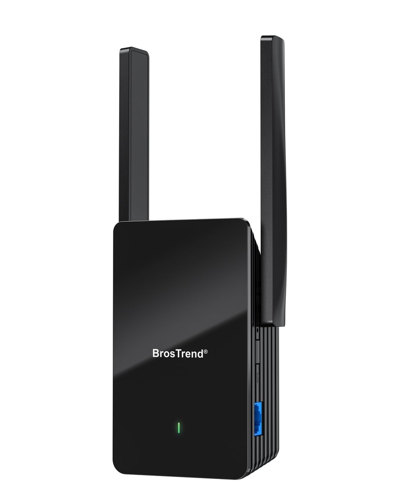 BrosTrend WiFi 6 AX1500 WiFi Extender Booster, WiFi Booster Range Extender with Gigabit Port