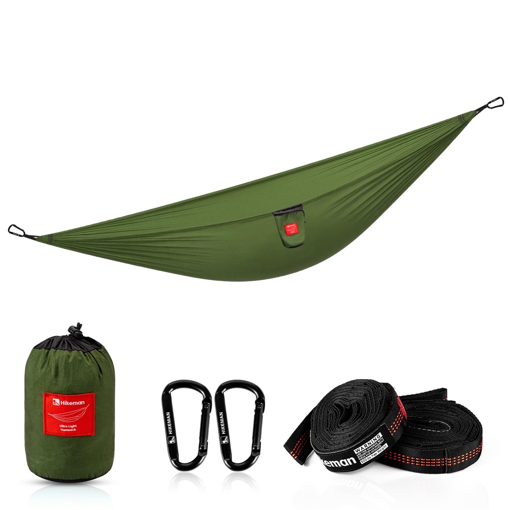 Ultralight Outdoor Camping Hammock - Portable Travel Hammock with Two Tree Straps,270 * 145c