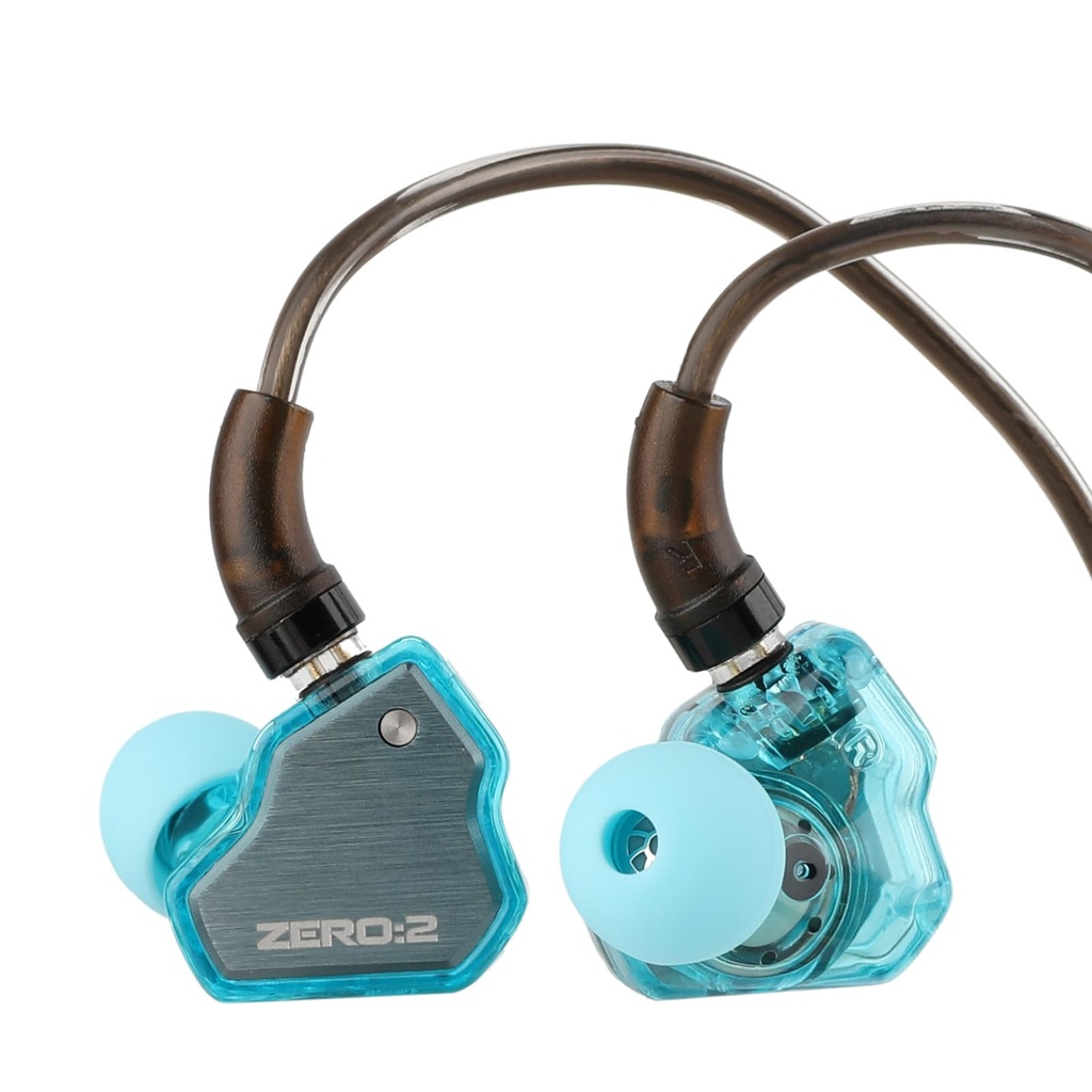 Linsoul 7Hz x Crinacle Zero:2 in Ear Monitor, Updated 10mm Dynamic Driver IEM, Wired Earbuds