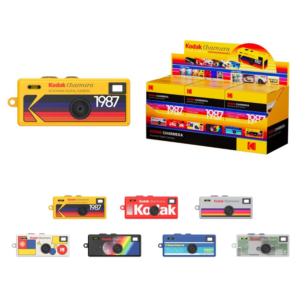 KODAK CHARMERA Keychain Digital Camera Blind Box Single Box (1PC)Mini Camera,Digicam,Video R