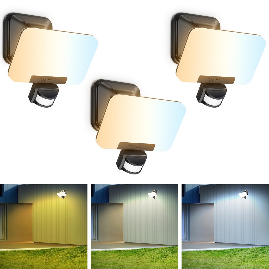 OREiN Outdoor Lights, Security Lights Outdoor Motion Sensor 24w 2800lm