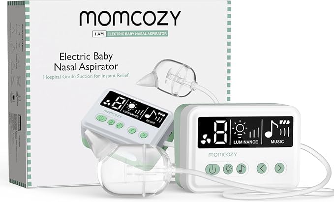 Momcozy Nasal Aspirator for Baby,  70 KPa Strong Suction & 9 Suction