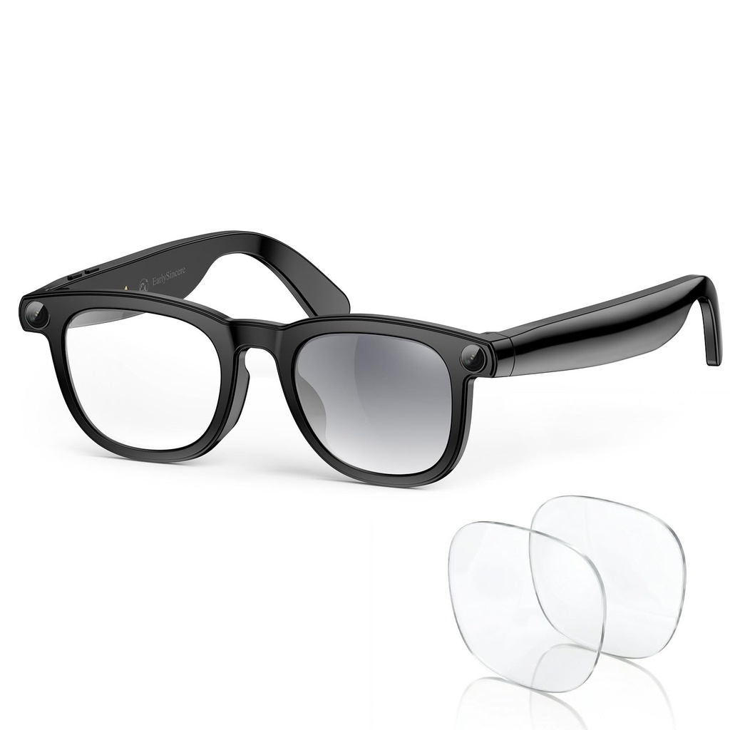 2026 Smart AI Glasses, 8MP 4K POV Camera, AI Assistant, HD Video, Voice Recorder, Meeting T