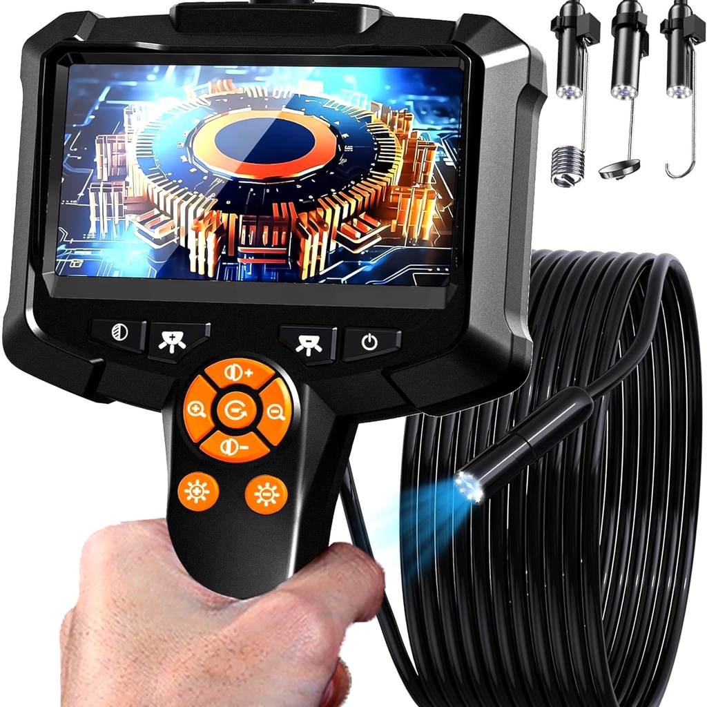 Daxiongmao Borescope, Endoscope Camera with Light, IP67 Waterproof Endoscope, 1080P HD Inspection