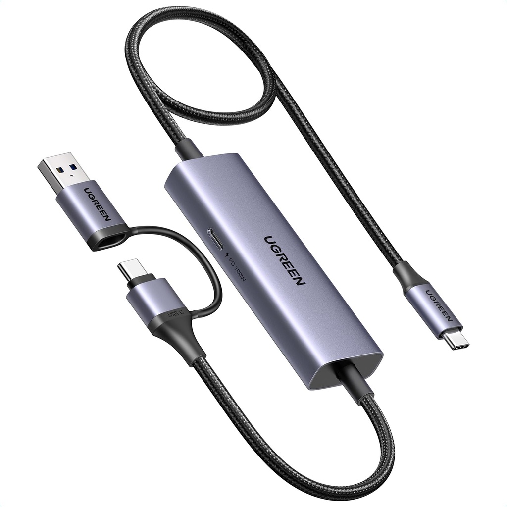 UGREEN Video Capture Card USB C 4K Streaming Device 2K 30Hz 1080P 60FPS Record 100W PD