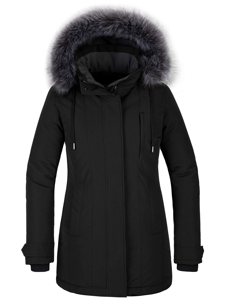 CHIN MOON Women's Warm Puffer Jacket Waterproof Winter Coat Windproof Down Jacket 