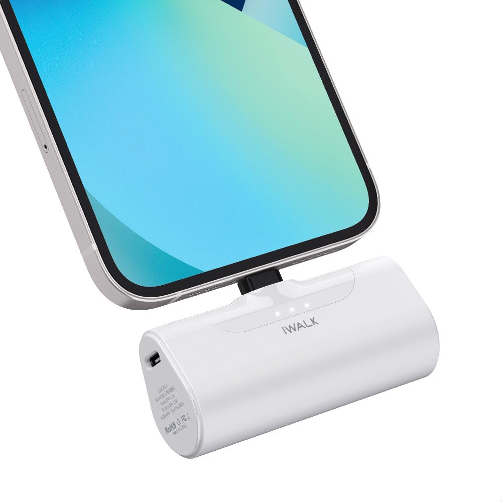 iWALK Mini Portable Charger 4500mAh Ultra-Compact Power Bank Small and Cute Battery Pack