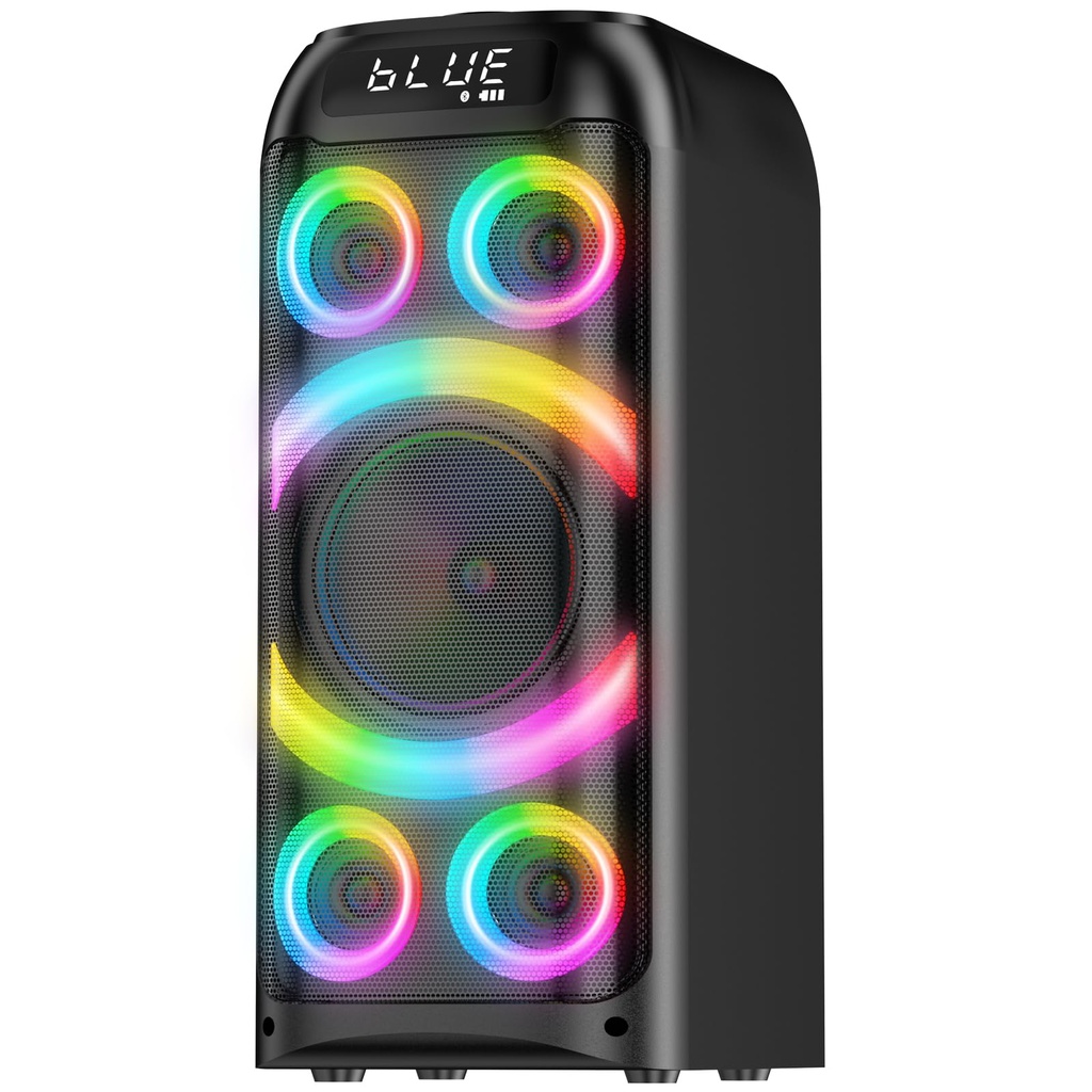 BOHINI Bluetooth Speaker, 160W Peak Powerful Loud Stereo Sound Deep Bass Wireless Boombox P
