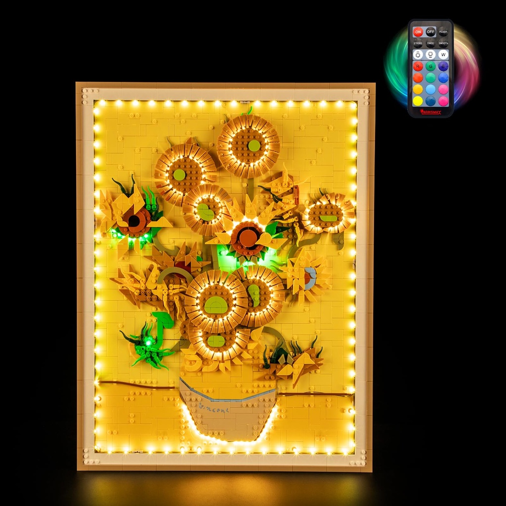 BRIKSMAX Light Kit for Lego-31215 Vincent Van Gogh Sunflowers (Remote Control Version) -Led