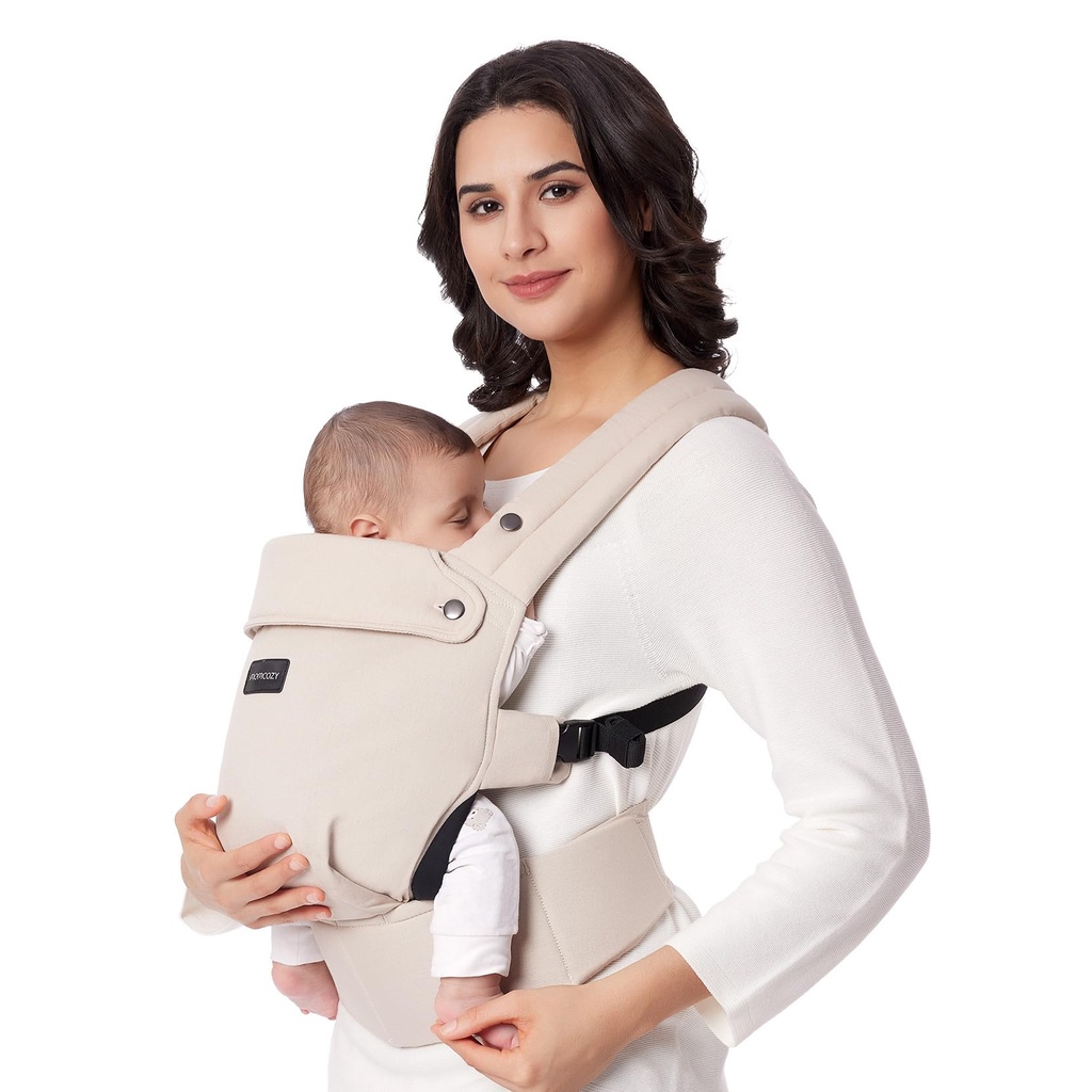 Momcozy PureHug Baby Carrier, Pure Cotton Carrier for 3-24 Months, Effortless to Put On, Ide