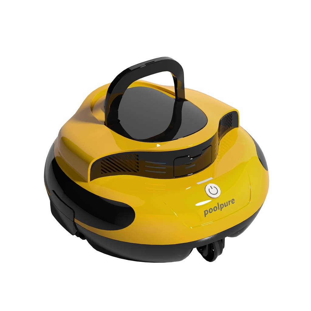 POOLPURE 2025 New Pool Robot, 100 Minutes Cleaning Time, Dual Motor, LED Indicators, Self-Pa