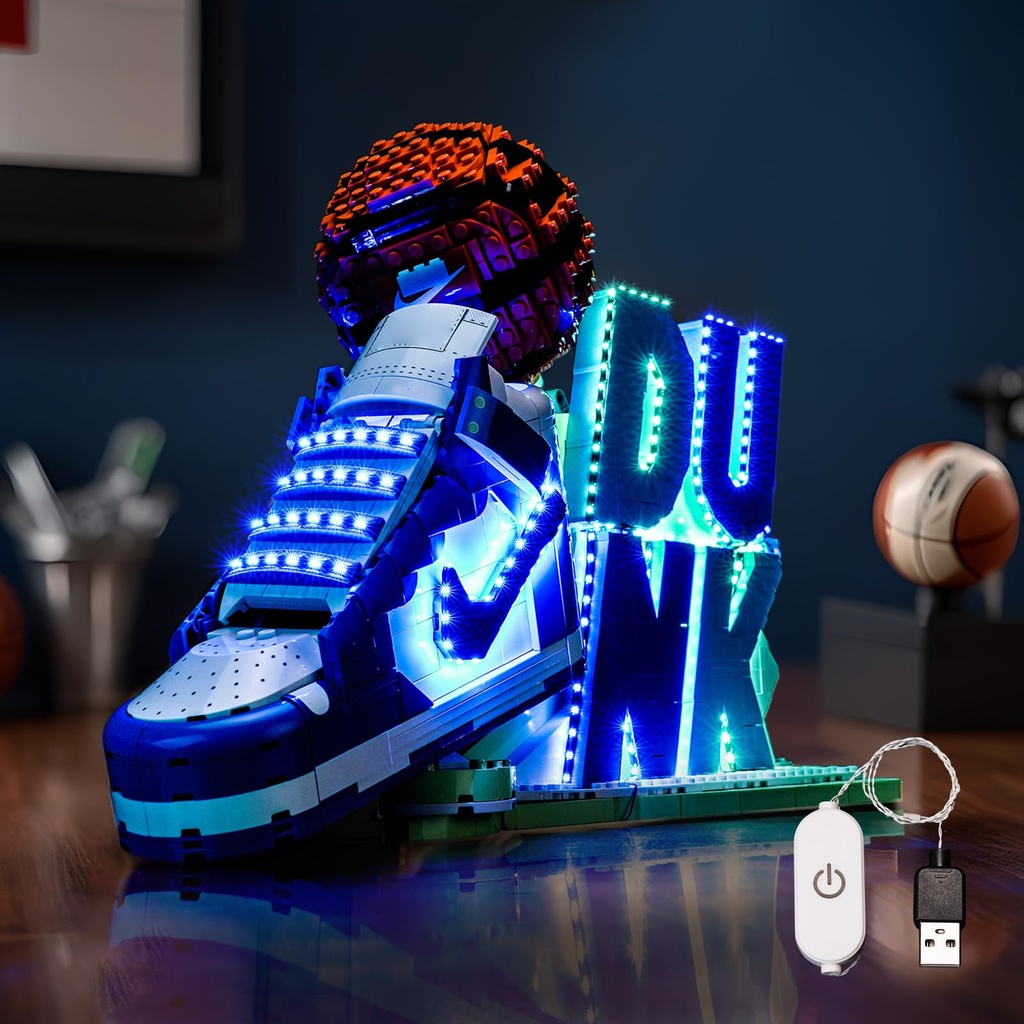 LocoLee Led Light Set Compatible with Lego 43008 Nike Dunk x Led Decoration Lighting Kit Co