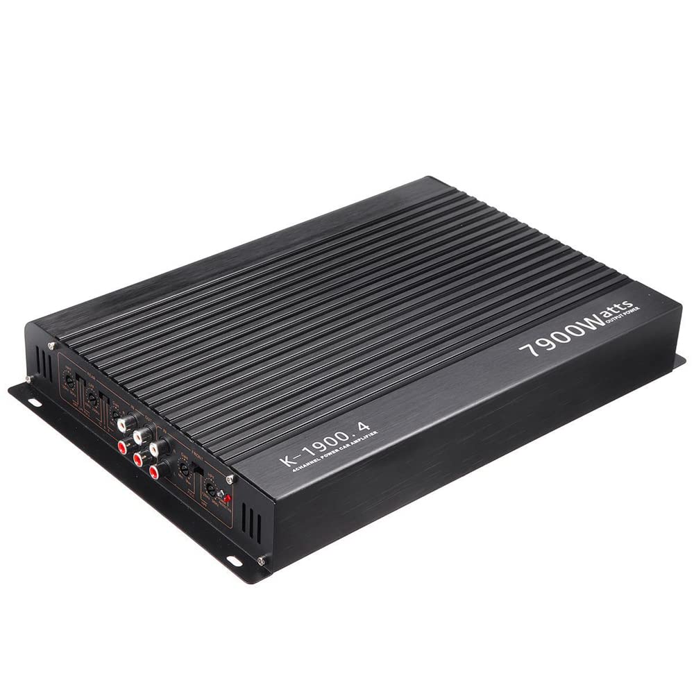 4-Channel Audio Power Amplifier, amplifier HiFi 7900W High Power Amp. Four-Way 12.0V Car Stereo