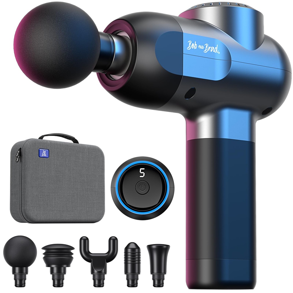 Bob and Brad C2 Massage Gun, Deep Tissue Percussion Massager Gun, Handheld Muscle Massager w