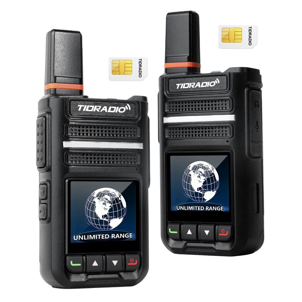 Global Walkie Talkie Long Range-TIDRADIO TD-G18, POC Two Way Radio 4G LTE UK/Europe Wide Co