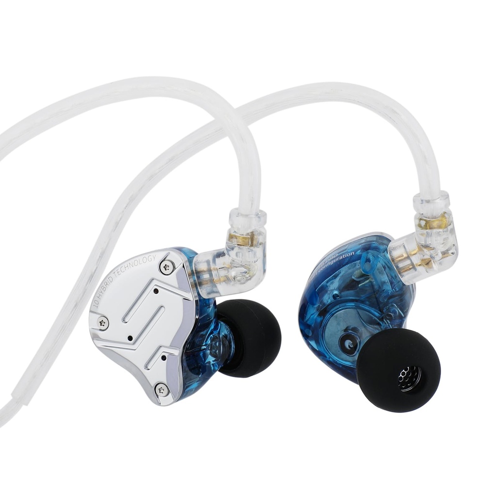 Linsoul KZ ZS10 Pro, 4BA+1DD 5 Driver in Ear Monitor, HiFi Wired Earbuds, Gaming Earbuds, Hy