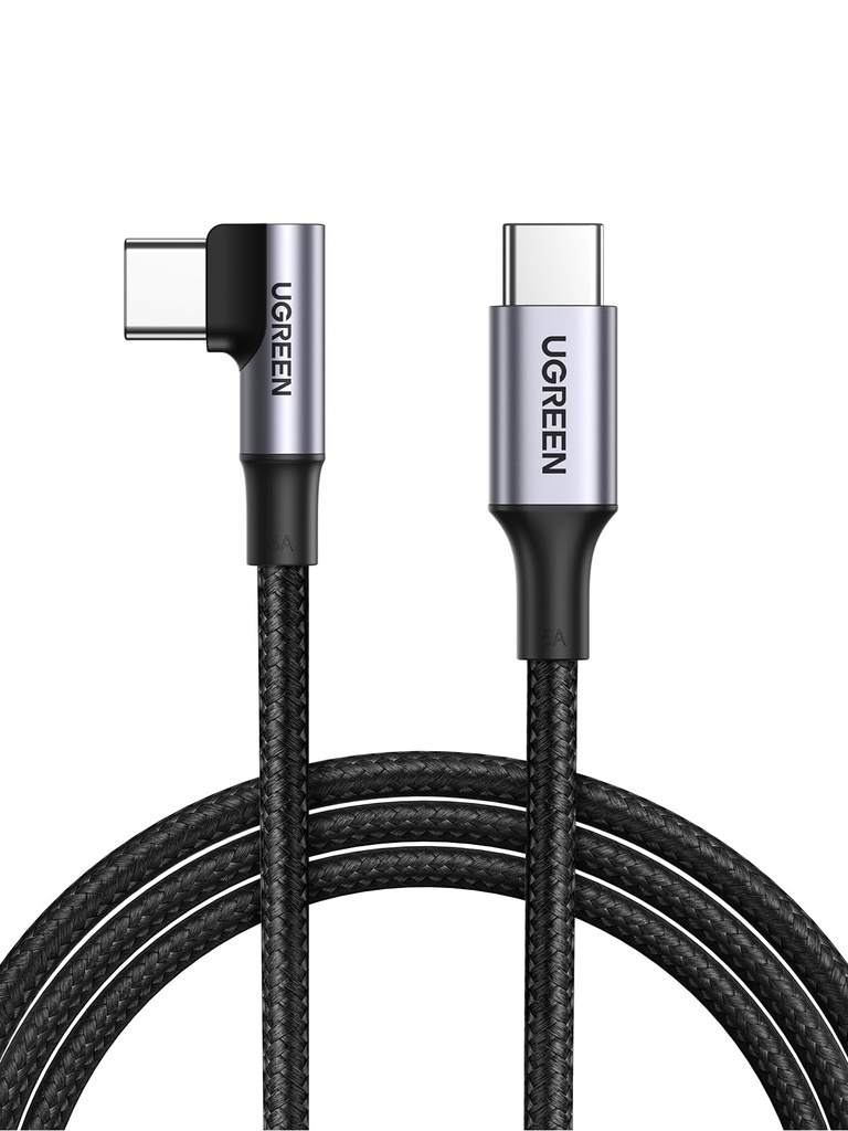 UGREEN USB C to USB C Cable Right Angle 100W USB C Fast Charging Compatible with MacBook Pro
