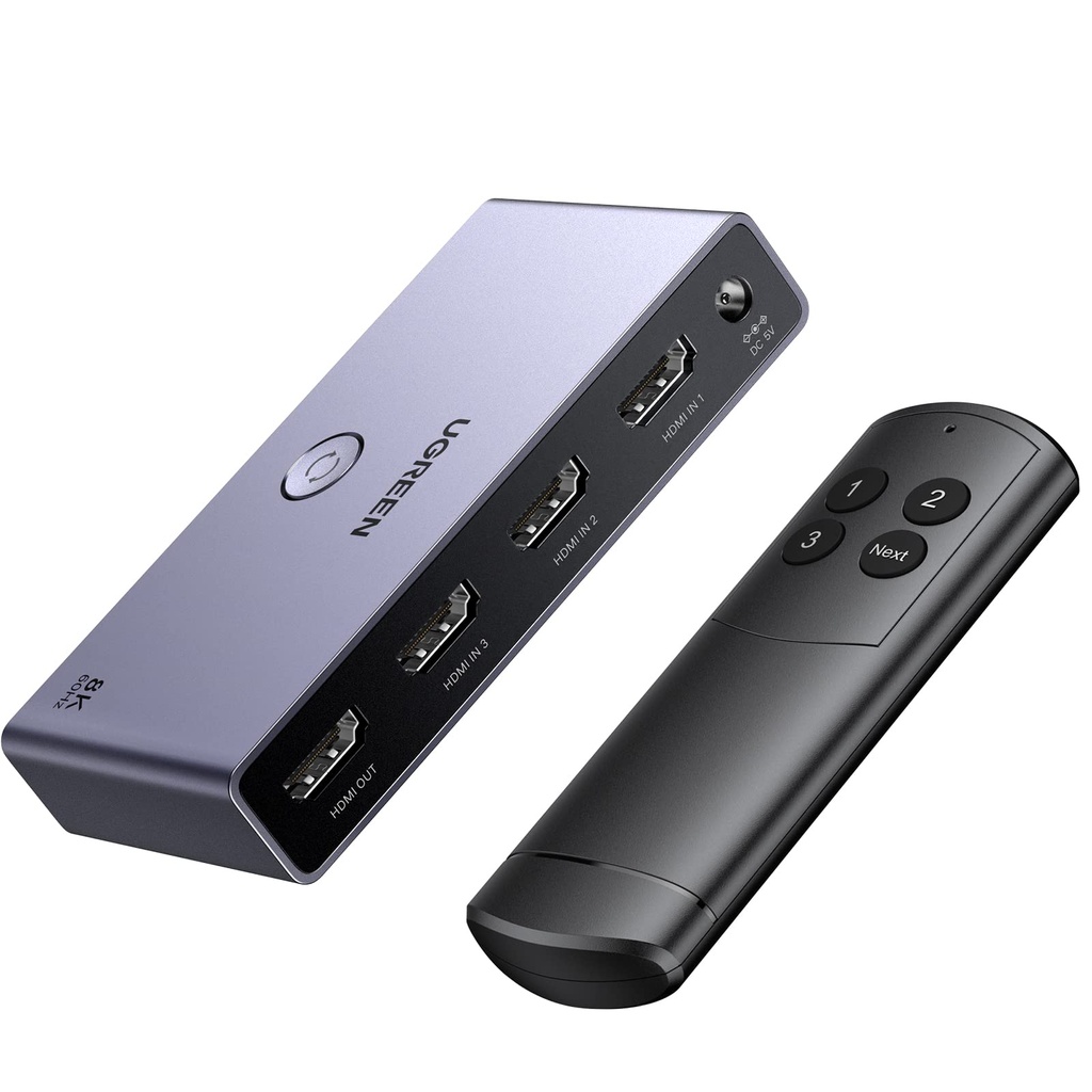 UGREEN HDMI 2.1 Switch, 4K@120Hz HDMI Switcher Splitter 3 In 1 Out, 8K@60Hz Support HDCP