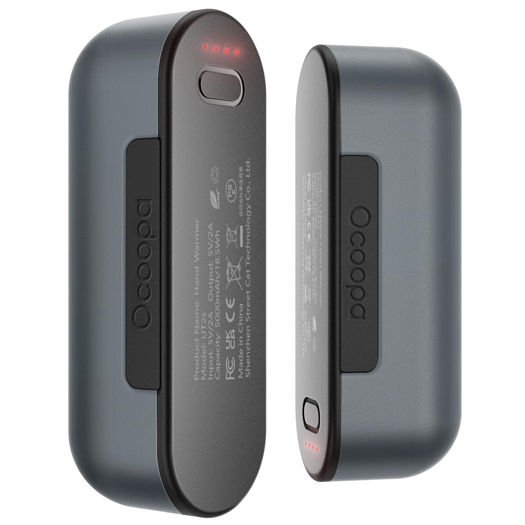 OCOOPA UT2S Magnetic Hand Warmers Rechargeable 2 Pack, 5000mAh Electric Handwarmer, 4 Heat S