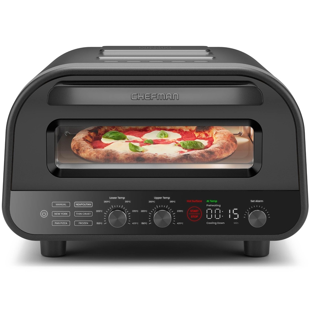 CHEFMAN Electric Indoor Pizza Oven, 30cm Portable Kitchen Countertop Pizza Maker 