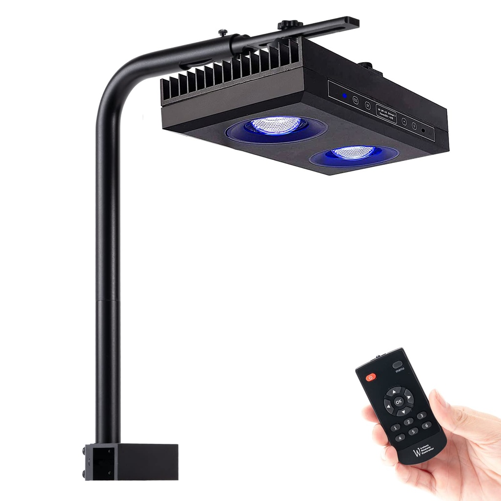SMATFARM Aquarium Light - 95 Watt Sunrise Sunset Moonlight, Group Control Program Coral Ree