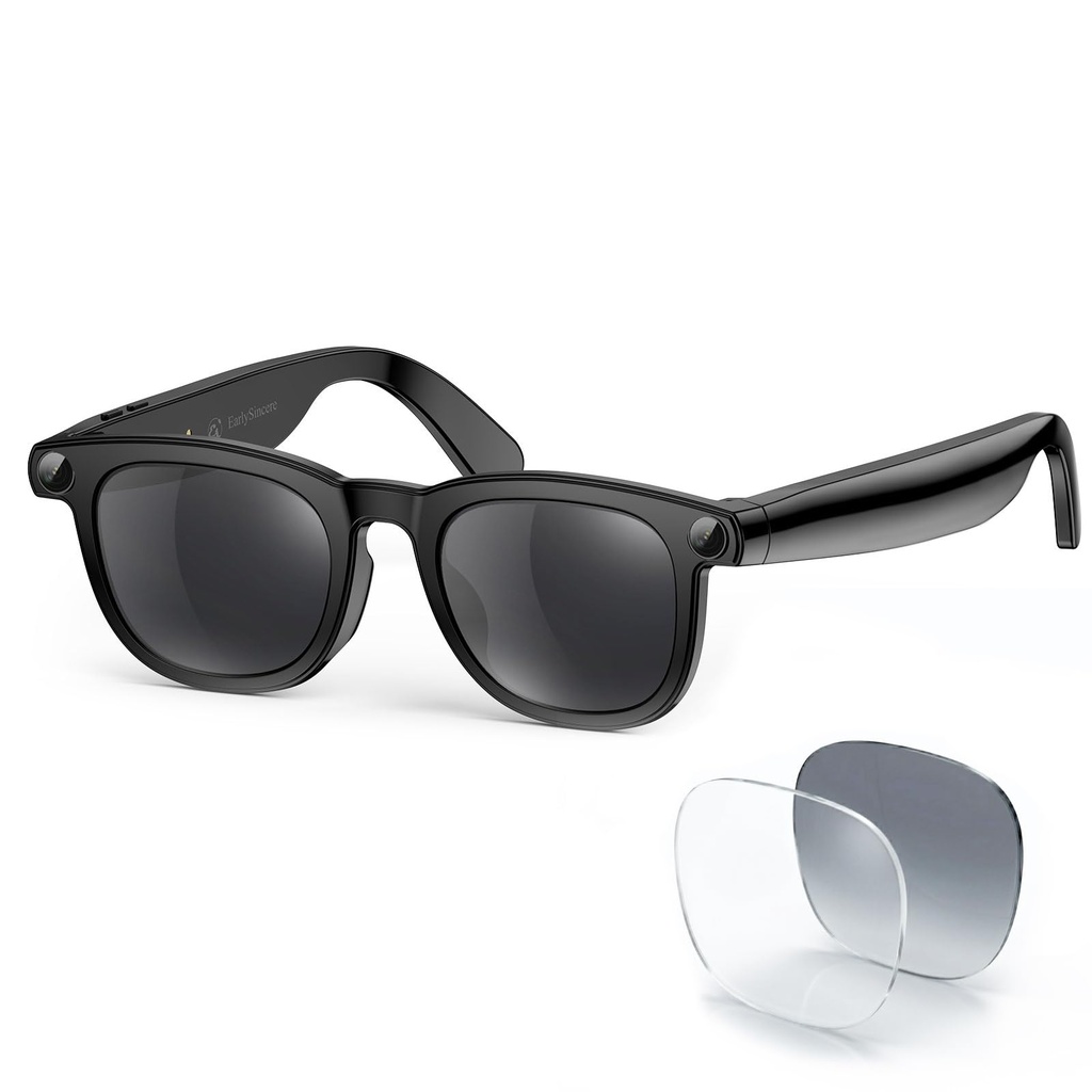 2026 Smart AI Glasses, 8MP 4K POV Camera, AI Assistant, HD Video & Voice Recorder, Meeting 