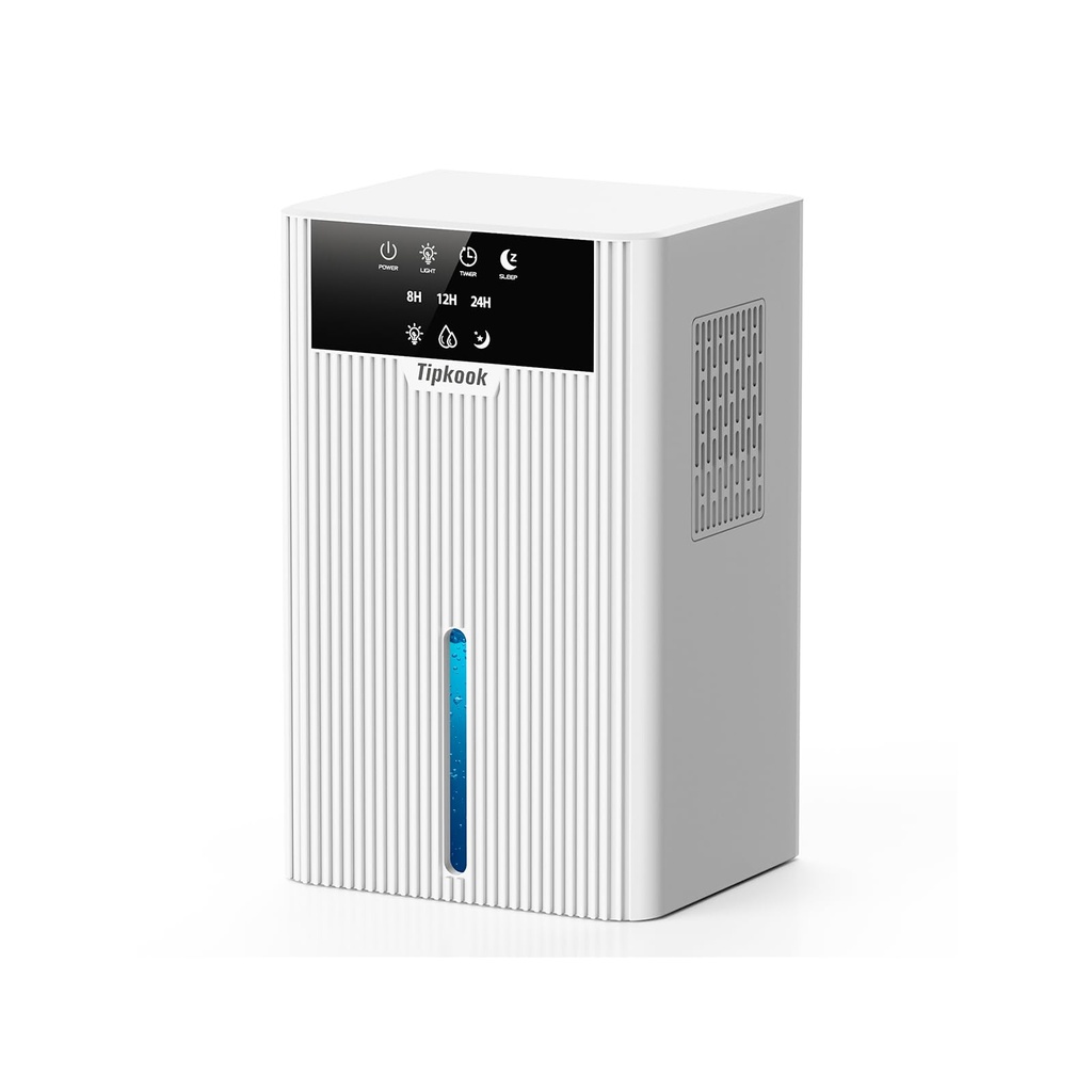 Tipkook 2400 ML Dehumidifier, Dehumidifiers for Bedroom with 24H Timer, 3 Modes, High Efficiency