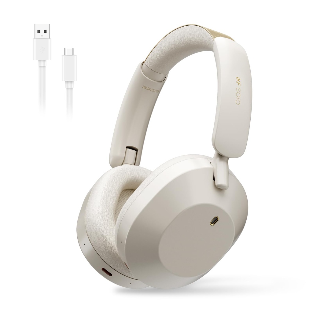 iKF Solo Over Ear Wireless Headphones with Active Noise Cancelling