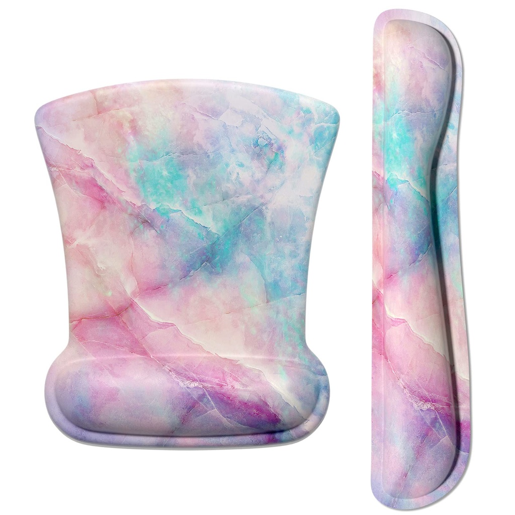 ITNRSIIET Mouse Pad Wrist Support Keyboard Wrist Rest Pad Ergonomic Mousepad Non-Slip Memor