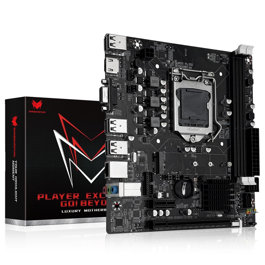 SHANGZHAOYUAN H61C Motherboard LGA 1155 Gaming Motherboard for Intel 2th/3th Gen i3,i5,i7/Xe