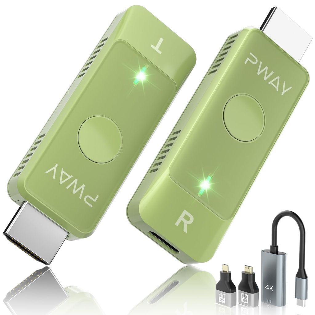 Wireless HDMI Transmitter and Receiver, Wireless HDMI 98FT/30M Kit, Full 1080P for TV Streaming