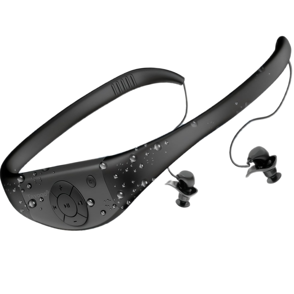 Tayogo Waterproof MP3 Player, 8GB Swimming Headset, IPX8 Rating, 20-Hour Playtime