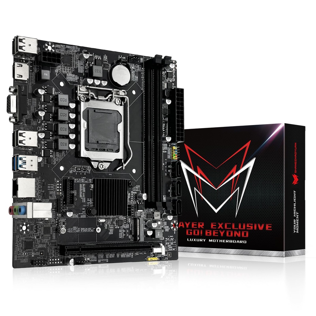 SHANGZHAOYUAN H110 LGA 1151 Motherboard, Gaming Motherboard for Intel 6-9th Gen Core i3/i5