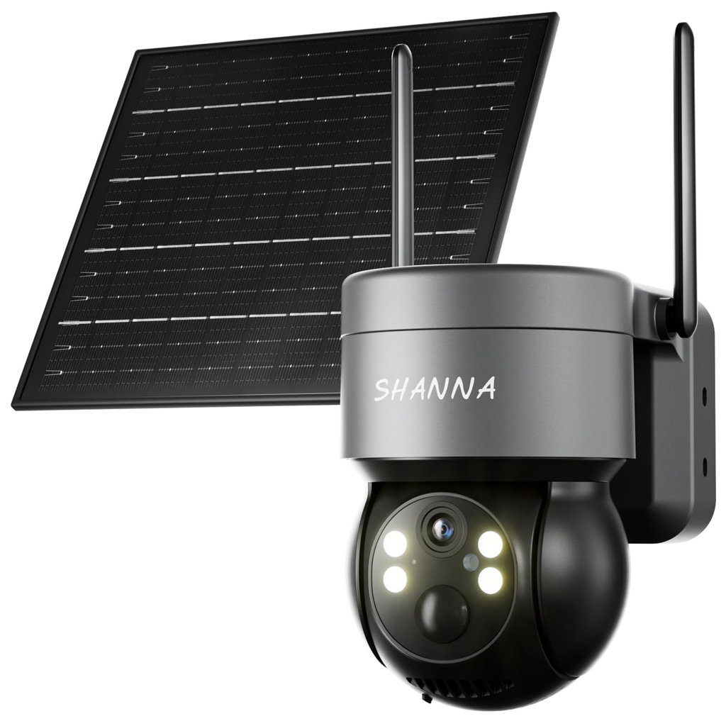 4G LTE Cellular Solar Camera with SIM Card, 2K 4G Solar Security Camera, SIM Card Camera Outdoor