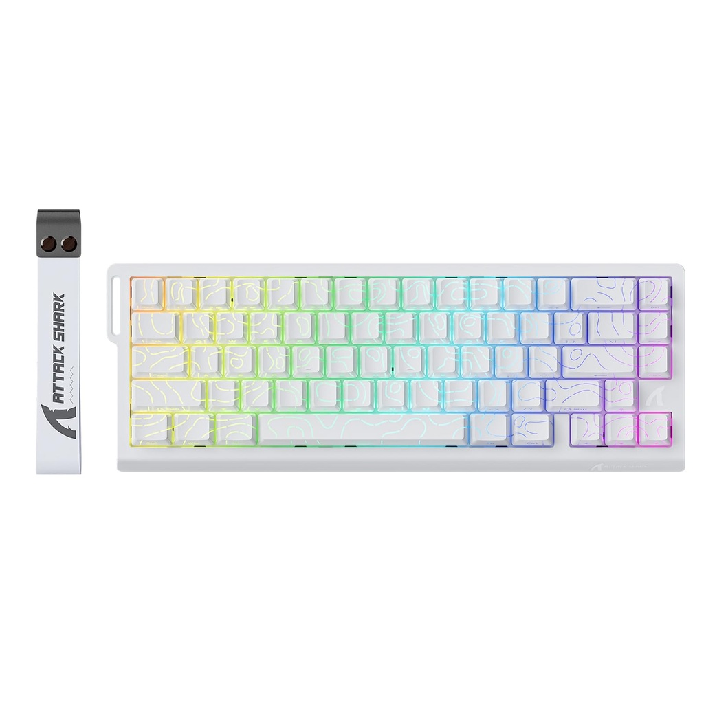 ATTACK SHARK X68 HE 8000Hz Rapid Trigger Keyboard, 0.01mm RT Accuracy Wired Gaming Keyboard
