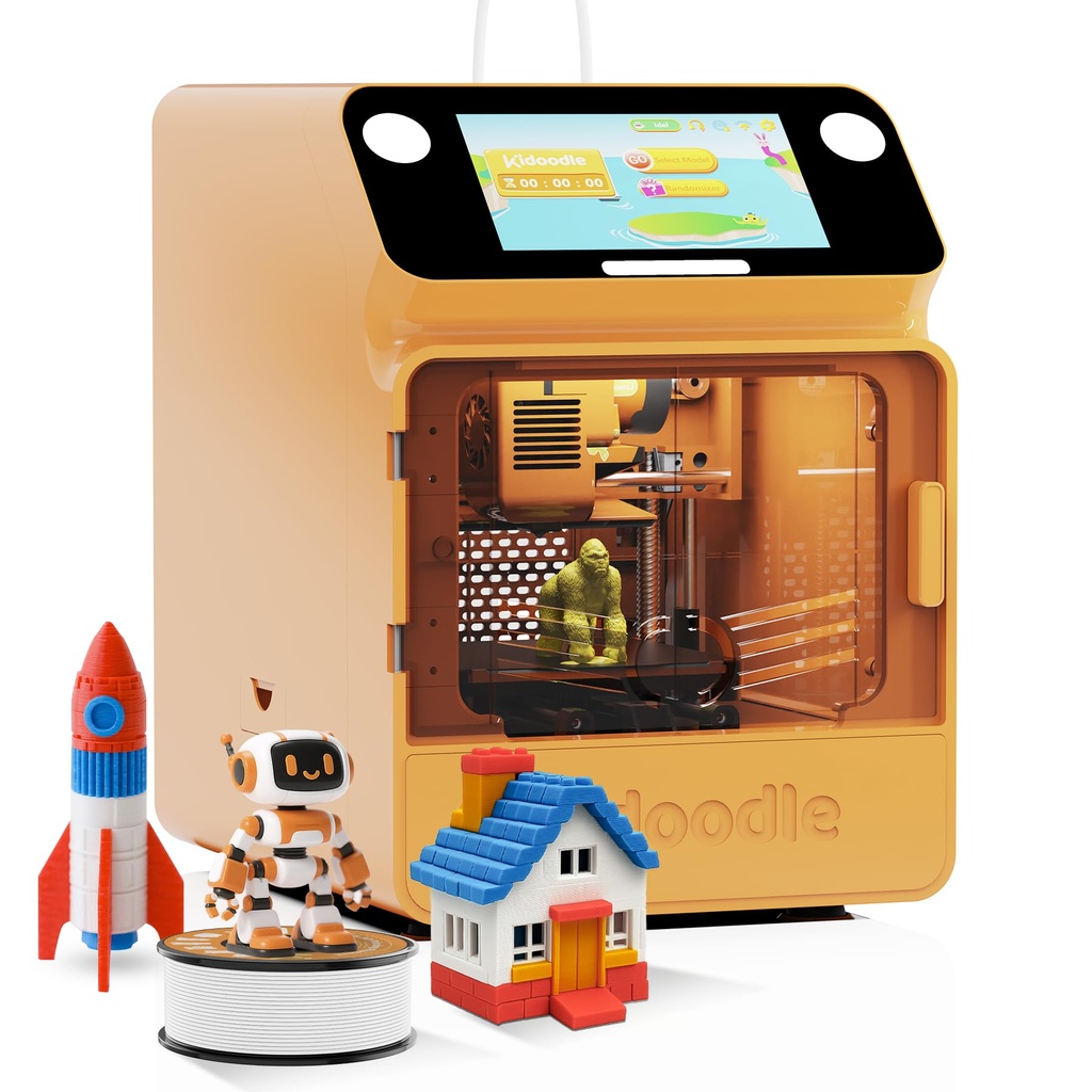 Kidoodle 3D Printer for Kids - ToyBox 3D Printers, Up to 600mm/s Faster Printing Speed