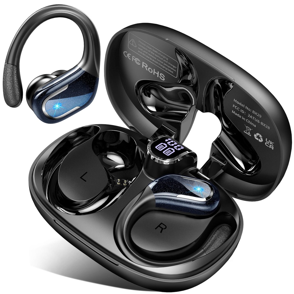 Wireless Earbuds, 2026 Bluetooth 5.4 Headphones Sport, 75H Stereo Wireless Earphones