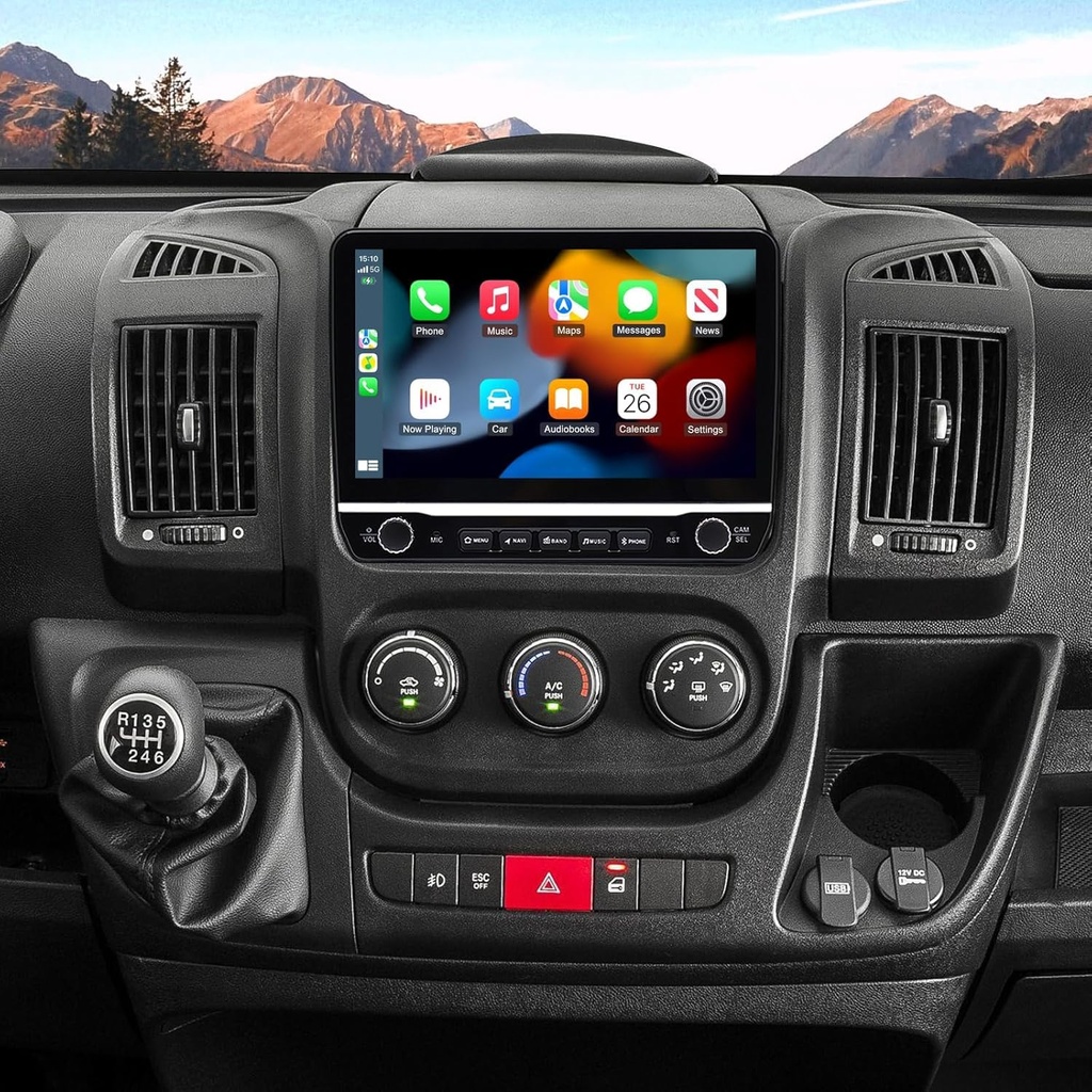 10" Car Stereo Radio 4+64G GPS Navigation Compatible for Fiat Ducato 2006-2023, for Peugeot