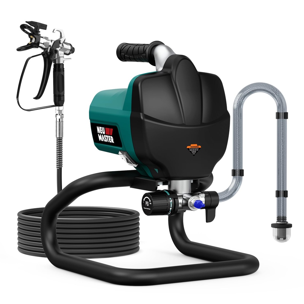 NEU MASTER Airless Paint Sprayer - 3000 PSI Thinning-Free, 780W Quick Spray Paint Gun