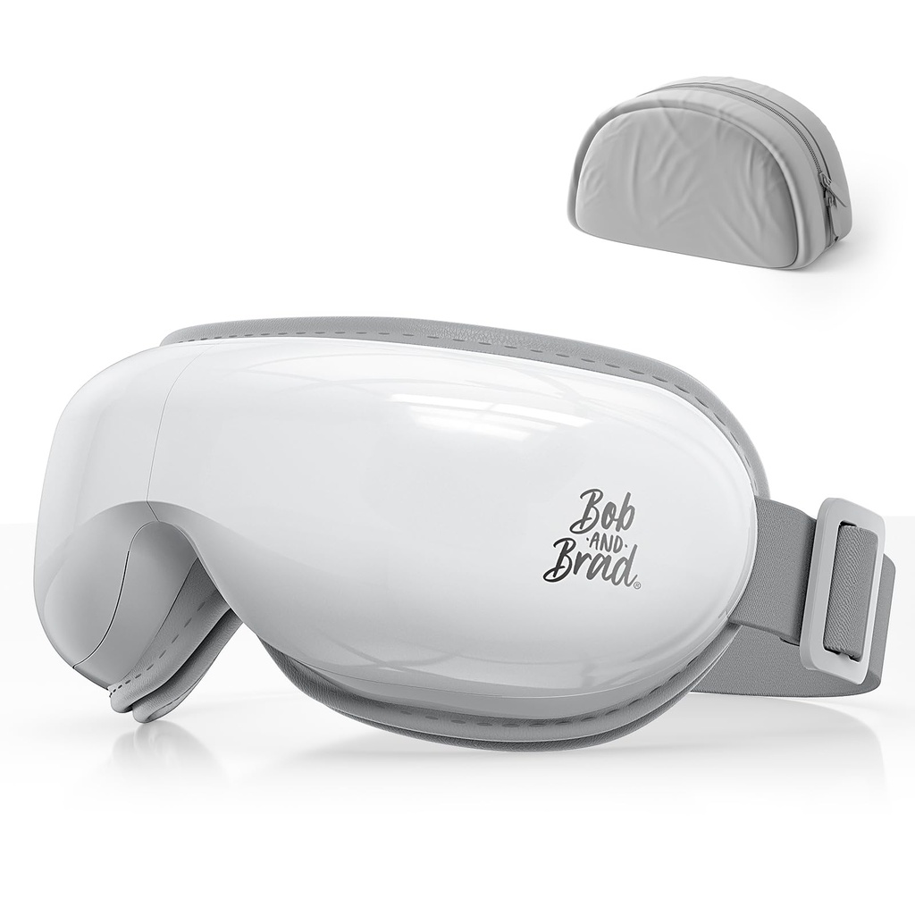 Bob and Brad Eye Massager with Heat Compression and Music, Rechargeable EyeOasis