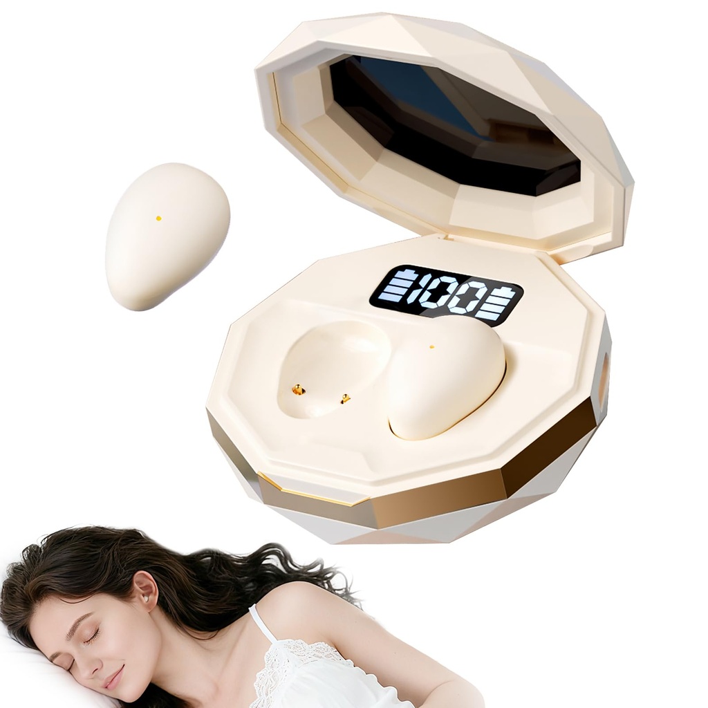 sunvito Sleep Headphones Bluetooth 6.0, Mini Wireless In-Ear Headphones for Side Sleepers