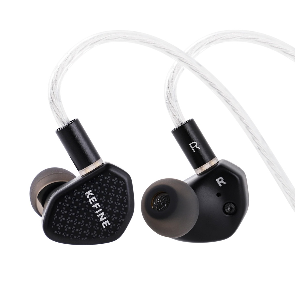 Linsoul Kefine Klean in Ear Monitor,10mm DLC Diaphragm Dynamic Driver HiFi Earphones, Wired 