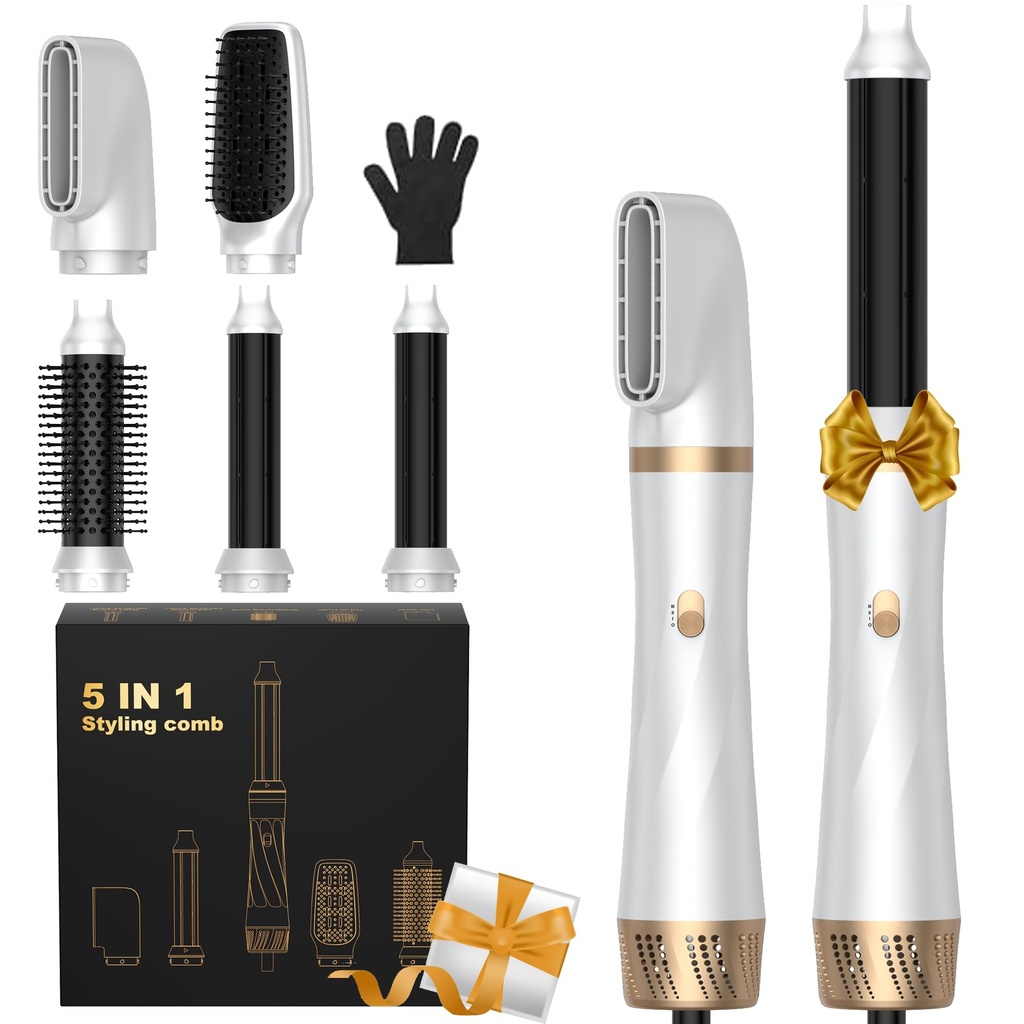 UKLISS Air Styler 5 in 1 Hairstyler Pro, Hair Dryer Brush with Automatic Hair Curler, Hair