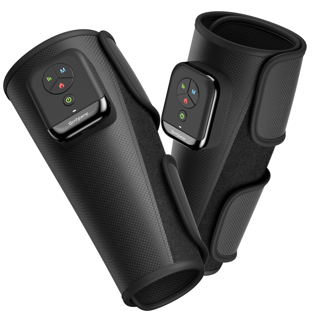 Comfytemp 2PCS Cordless Leg Massager with Air Compression for Circulation and Relaxation, Po