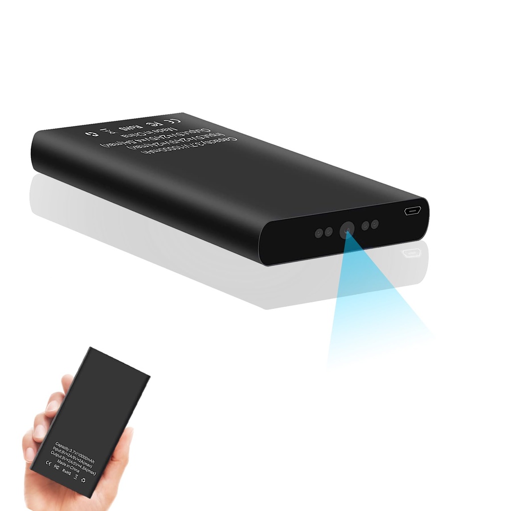 KAGMY Spy Hidden Camera,1080P 10000mAh Portable Power Bank Hidden Camera, 20 Hours Continuous