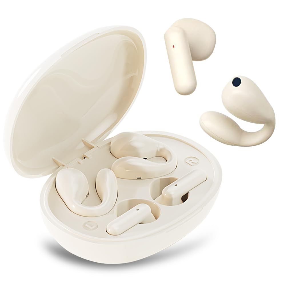 ZJXD Wireless Earbuds Bluetooth, Dual Set (In-Ear & Ear-Clip), Wireless Headphones Bluetoot